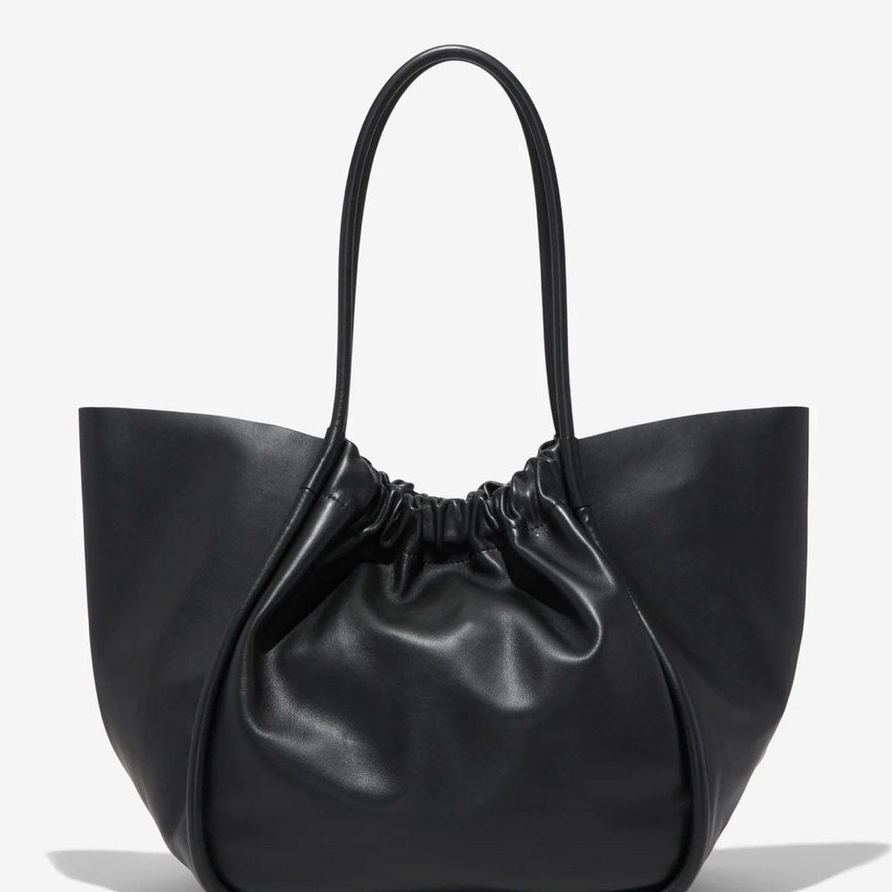 Proenza Schouler Rare XL Ruched Tote black calfskin leather. - Picture 14 of 15